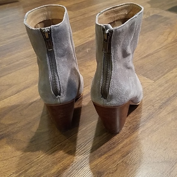 Corso Como Gray Suede Booties - Picture 4 of 7